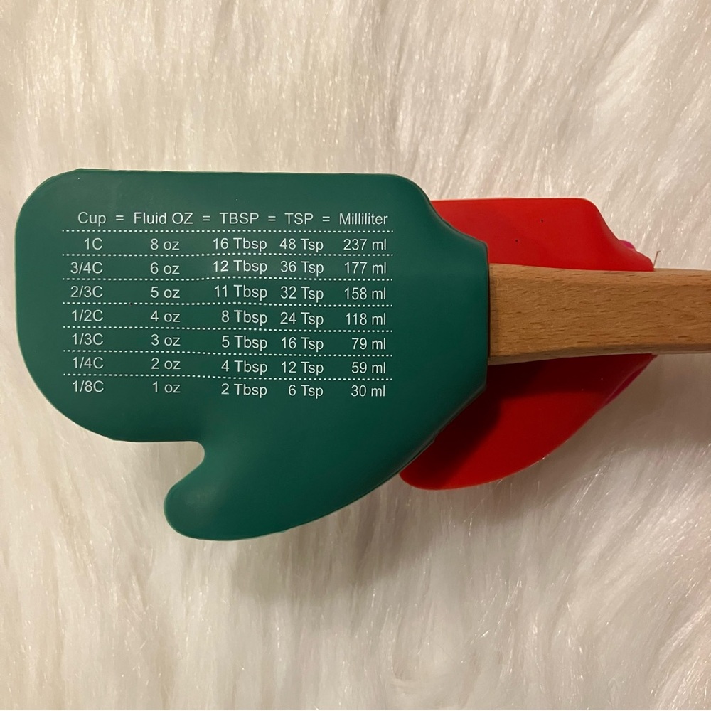 CWC Cook With Color Holiday Christmas Mitten Shape Spatula 3 Piece Set NEW - Picture 9 of 9